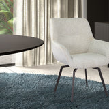 Stoel 'Modest' Draaibaar Stof Fabb Raven 22 Ecru