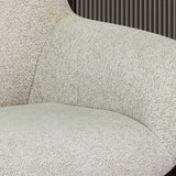 Stoel 'Modest' Draaibaar Stof Fabb Raven 22 Ecru