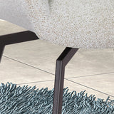 Stoel 'Modest' Draaibaar Stof Fabb Raven 22 Ecru