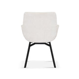 Stoel 'Modest' Draaibaar Stof Fabb Raven 22 Ecru