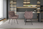PROMO - Stoel 'Modest' Draaibaar Fluweel Taupe