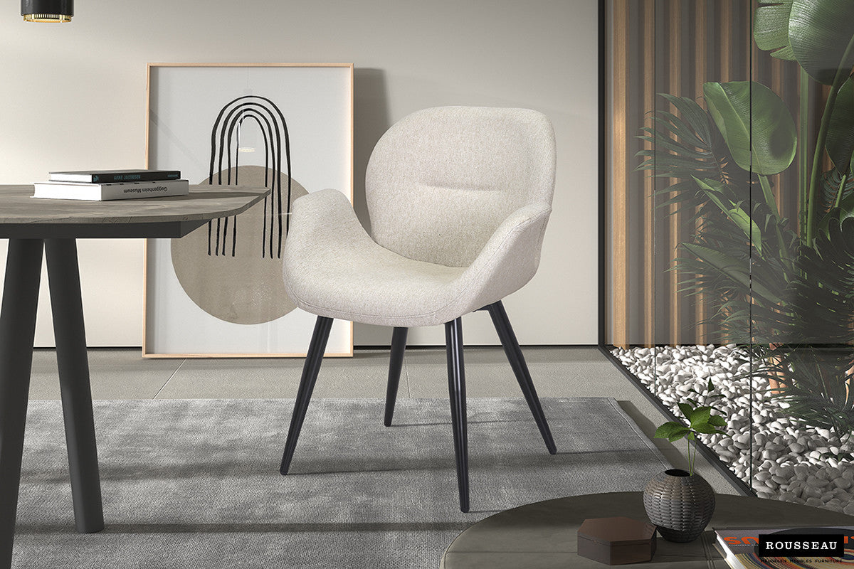 SALE - Stoel 'Maxim' Stof Beige