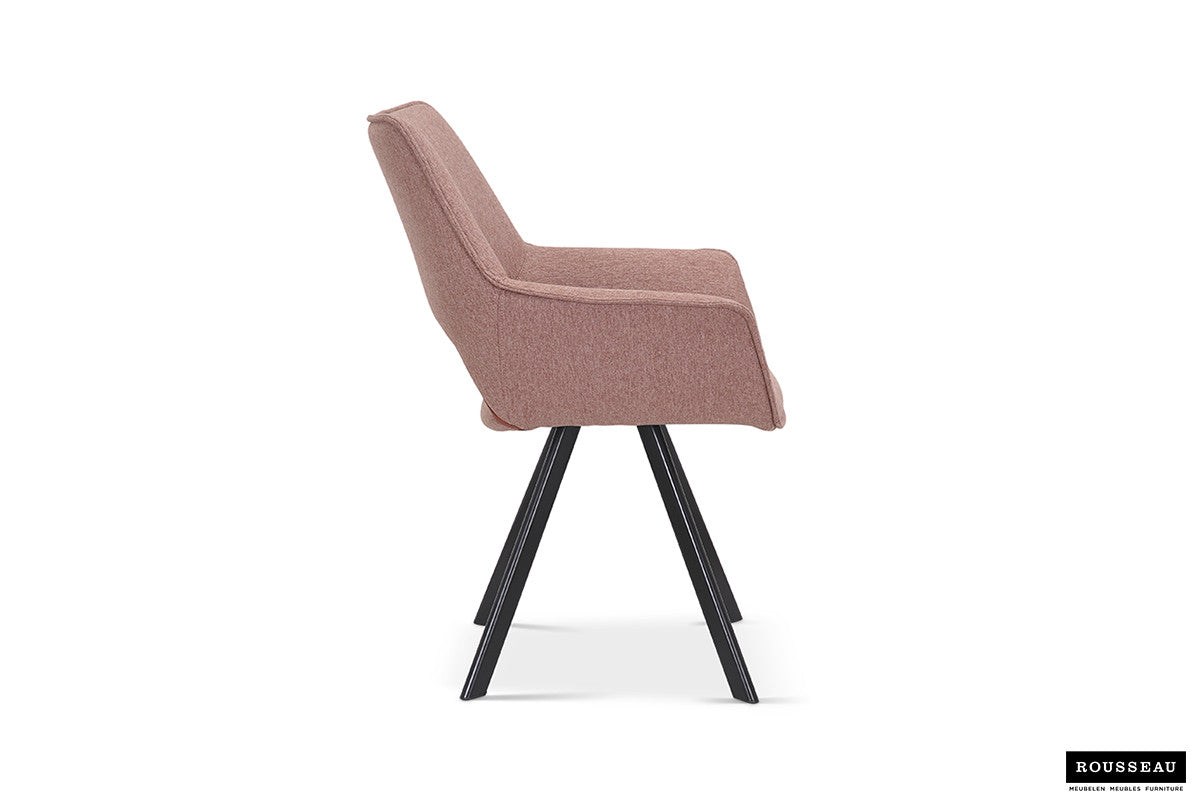SALE - Stoel 'Tim' Stof Roze