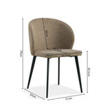 Stoel 'Toledo' Stof Zand