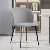 Stoel 'Toledo' Stof Lichtgrijs