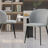 Stoel 'Toledo' Stof Lichtgrijs