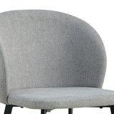 Stoel 'Toledo' Stof Lichtgrijs