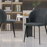 Stoel 'Toledo' Stof Donkergrijs