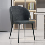 Stoel 'Toledo' Stof Donkergrijs