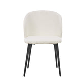 Stoel 'Toledo' Bouclé Wit