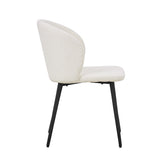 Stoel 'Toledo' Bouclé Wit