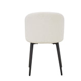 Stoel 'Toledo' Bouclé Wit