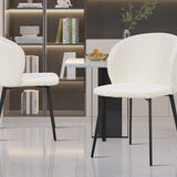 Stoel 'Toledo' Bouclé Wit