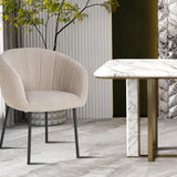 Stoel 'Sevilla' Bouclé Zand