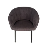 Stoel 'Sevilla' Corduroy Fabb Hyper 16 Grijs