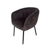 Stoel 'Sevilla' Corduroy Fabb Hyper 16 Grijs