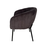 Stoel 'Sevilla' Corduroy Fabb Hyper 16 Grijs