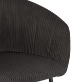 Stoel 'Sevilla' Corduroy Fabb Hyper 16 Grijs