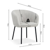 Stoel 'Sevilla' Stof Beige