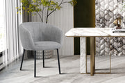 Stoel 'Sevilla' Stof Lichtgrijs