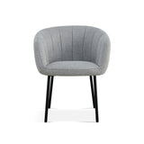 Stoel 'Sevilla' Stof Lichtgrijs