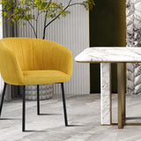 Stoel 'Sevilla' Stof Geel