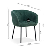 Stoel 'Sevilla' Stof Groen