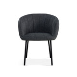 Stoel 'Sevilla' Stof Donkergrijs