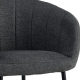 Stoel 'Sevilla' Stof Donkergrijs