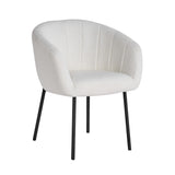 Stoel 'Sevilla' Bouclé Wit