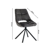 Stoel 'Dante' Stof Grijs