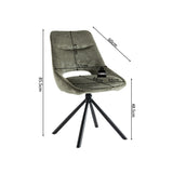 Stoel 'Dante' Stof Groen