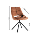 Stoel 'Dante' Stof Roest