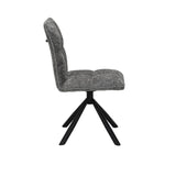 Stoel 'Jack' Draaibaar tot 0 Stof Grijs