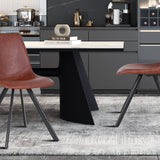 Stoel 'Emma' PU Donkerbruin