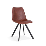 Stoel 'Emma' PU Donkerbruin