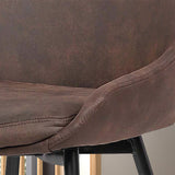 Stoel 'Mirano' Micro fiber PU Bruin