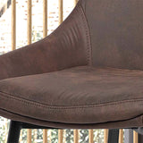 Stoel 'Mirano' Micro fiber PU Bruin