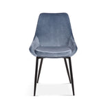 Stoel 'Mirano' Fluweel Blauw