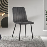 Stoel 'Willis' Fluweel Grijs