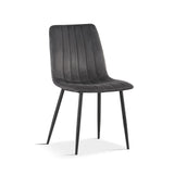 Stoel 'Willis' Fluweel Grijs