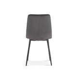 Stoel 'Willis' Fluweel Grijs