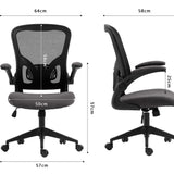 Bureaustoel 'Marcos' Mesh Zwart/Grijs