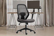 Bureaustoel 'Claude' Mesh Zwart/Grijs