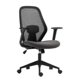 Bureaustoel 'Claude' Mesh Zwart/Grijs