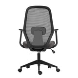 Bureaustoel 'Claude' Mesh Zwart/Grijs