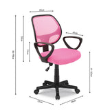 Bureaustoel 'Hippa' Mesh Roze