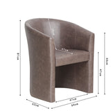 Kuipzeteltje 'Charlie' Vintage PU Donkerbruin