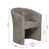 Kuipzeteltje 'Charlie' Bouclé Bruin