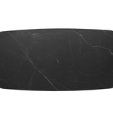 Tafel 'Apollo' 180 cm Deens Ovaal Steen Zwart
